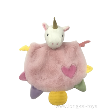Pink Unicorn Towel Baby Toys